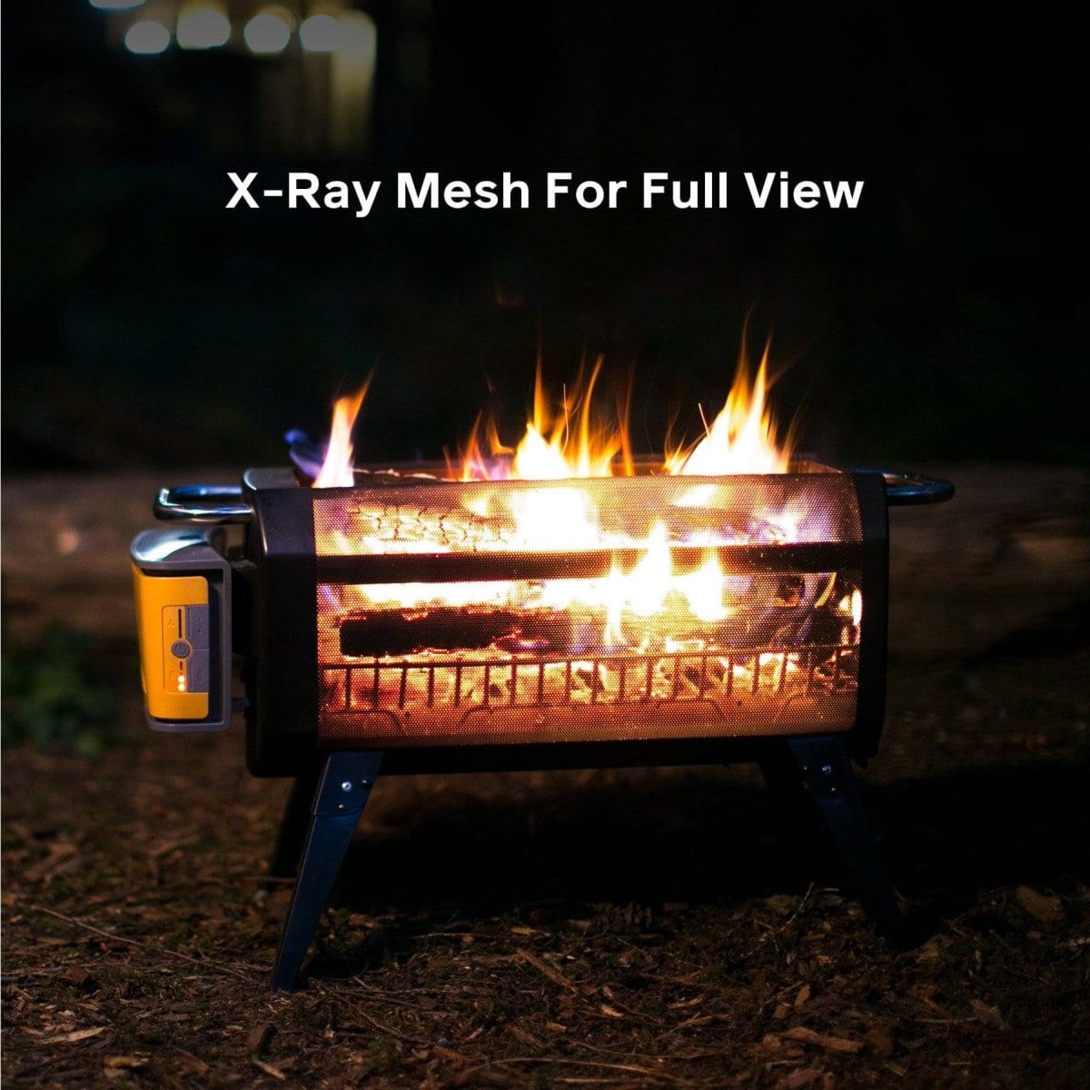 BioLite FirePit+ Smokeless Fire Pit and Grill, Charcoal and Wood Burn with Integrated Fan