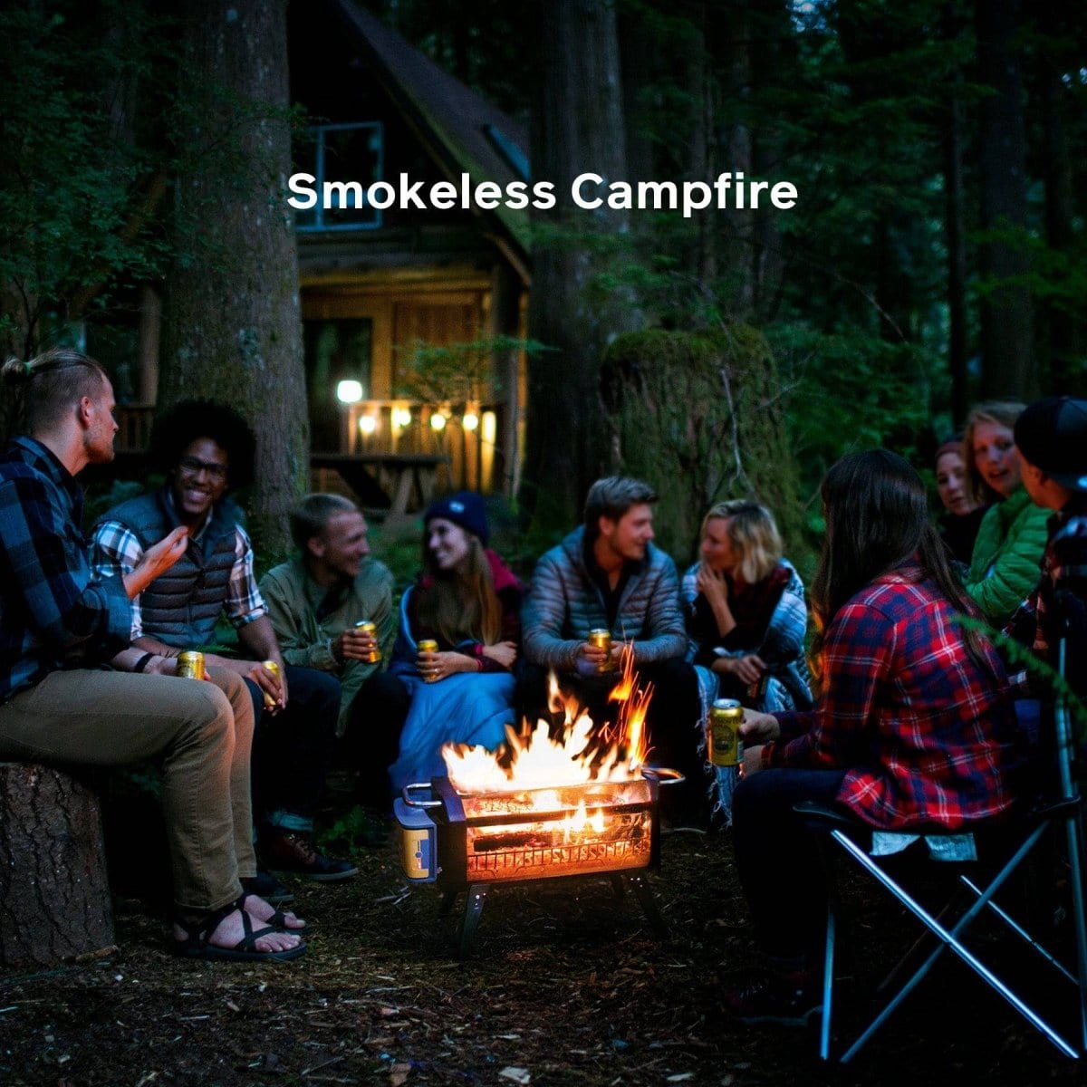 BioLite FirePit+ Smokeless Fire Pit and Grill, Charcoal and Wood Burn with Integrated Fan
