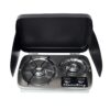 Flame King 2 Burner Built-In RV Trailer Stove with Wind Shield