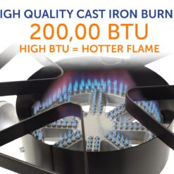 Flame King Heavy Duty 200,000 BTU Propane Gas Single Burner Cooker