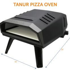 Flame King Outdoor Portable 12-inch Propane Pizza Oven Gas With Stone