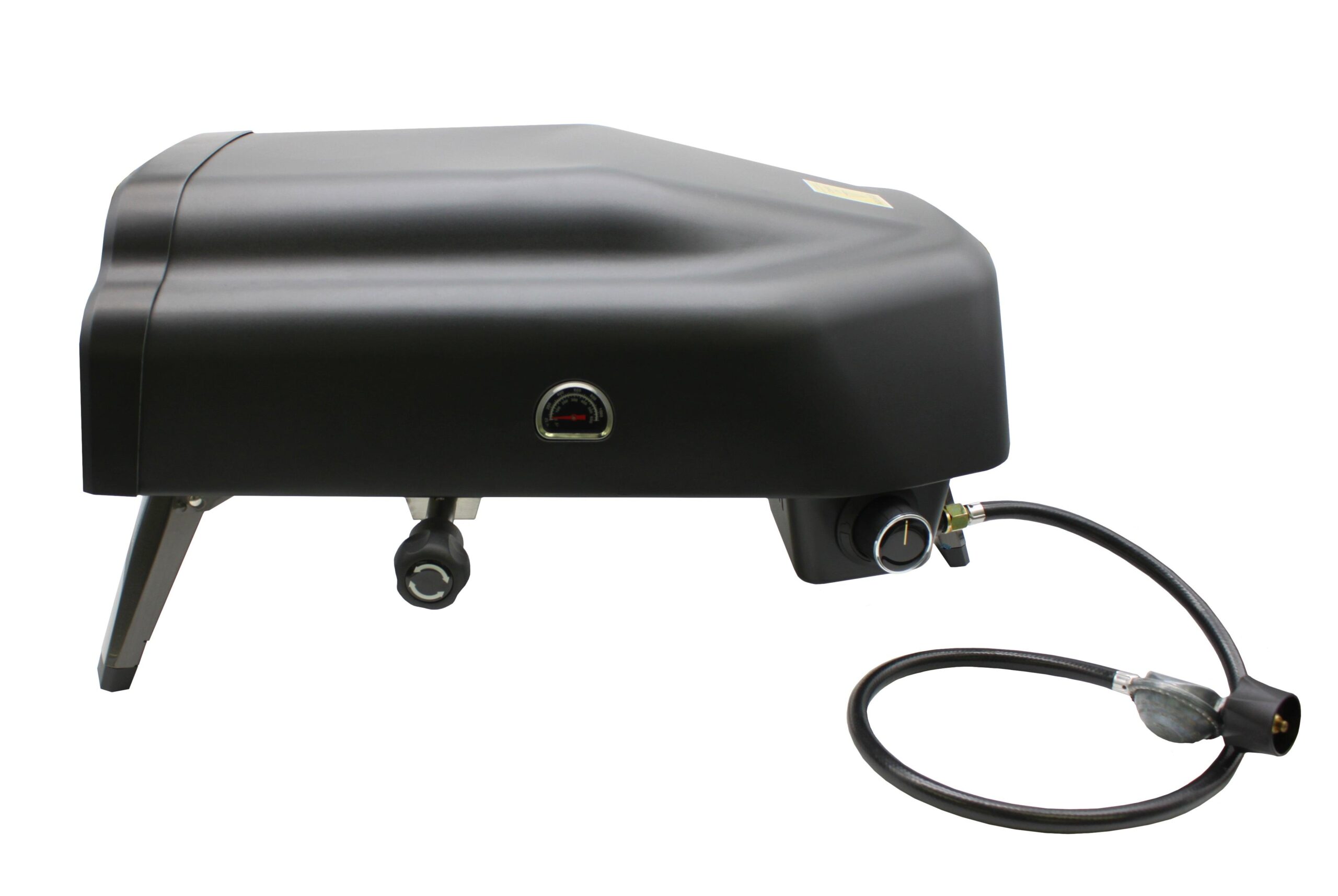 Flame King Outdoor Portable 14-inch Propane Pizza Oven Gas 360 Degree Rotating Stone