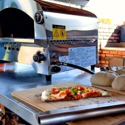 Flame King Outdoor Portable Stainless Steel Propane Pizza Oven Gas With Stone