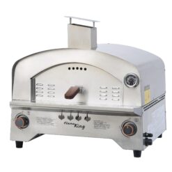 Flame King Outdoor Portable Stainless Steel Propane Pizza Oven Gas With Stone