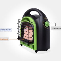 Flame King Portable Heater 10,000 BTU Propane Gas Tank Space Radiant Indoor & Outdoor