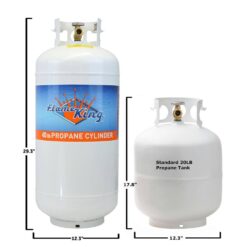 Flame King 40 lbs. Empty Propane Cylinder with Overfill Protection Device Valve