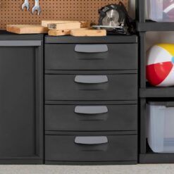 Sterilite 35.5 in. H x 26.625 in. W x 19.25 in. 4-Drawer Plastic Chest