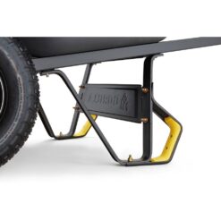 Gorilla 8 cu. ft. Dual-Wheel Wheelbarrow, Pro-Grade Poly Bucket, Steel Handles, Dual 16 in. Pneumatic Wheels, Easy-Dump Design