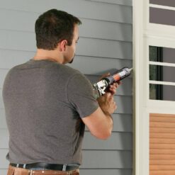 DAP Dynaflex 920 10.1 oz. Gray GY704 Window, Door and Siding Premium Exterior Sealant (12-Pack)