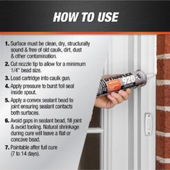 DAP Dynaflex 920 10.1 oz. Gray GY726 Window, Door and Siding Premium Exterior Sealant (12-Pack)
