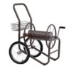 LIBERTY GARDEN 300 ft. Gray Steel 2 Wheel Hose Cart Garden Hose Reel