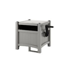 Suncast 100 ft. Hose Hideaway Dove Gray