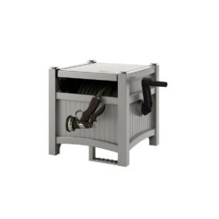 Suncast 100 ft. Hose Hideaway Dove Gray