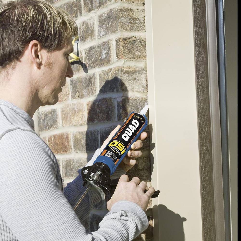 OSI QUAD Advanced 10 fl. oz. Green #759 Exterior, Window, Door, and Siding Caulk Sealant (12-pack)