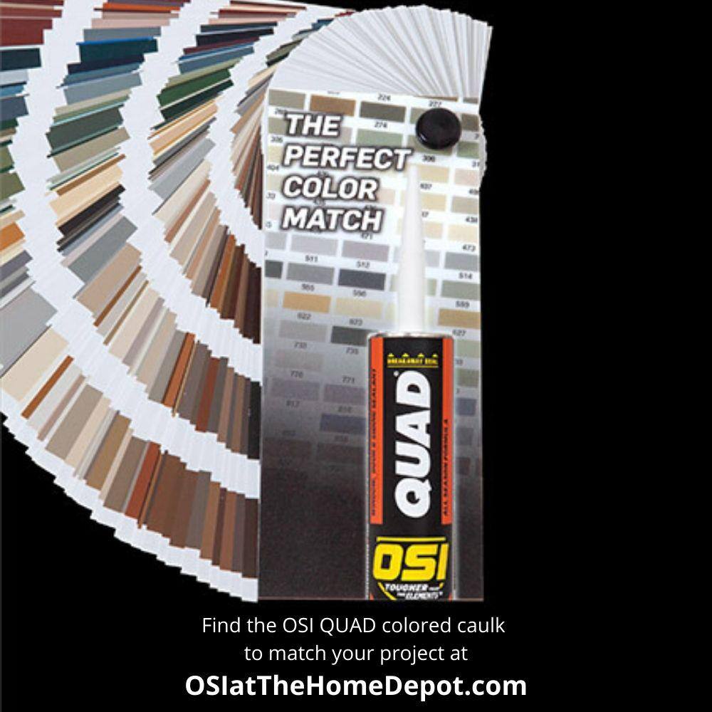 OSI QUAD Advanced 10 fl. oz. Green #759 Exterior, Window, Door, and Siding Caulk Sealant (12-pack)
