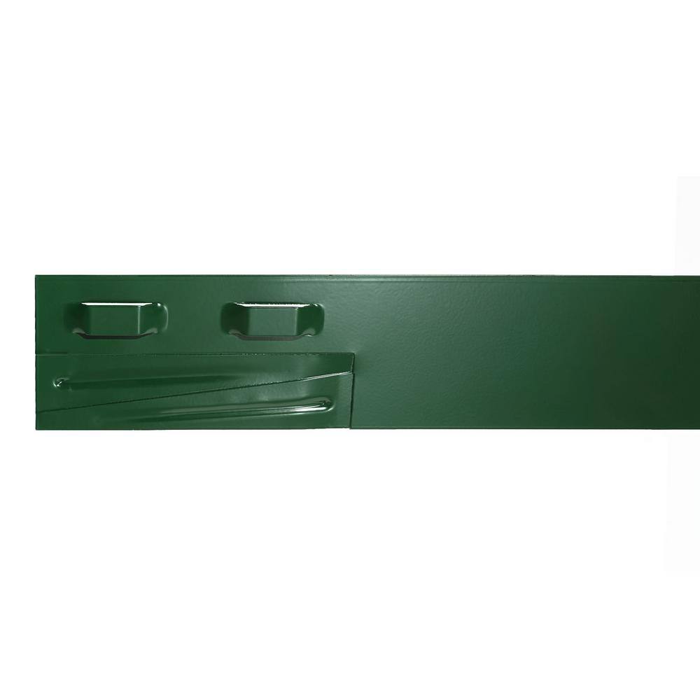 Colmet 8 ft. x 14-Gauge x 4 in. Green Steel Landscape Edging (5-Pack)