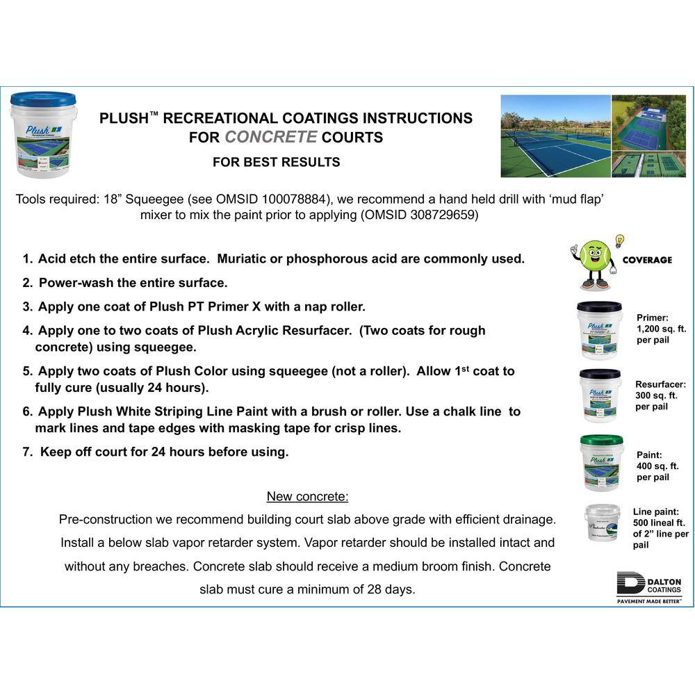 Plush 5 Gal. Tournament Green Recreational Surface Coating