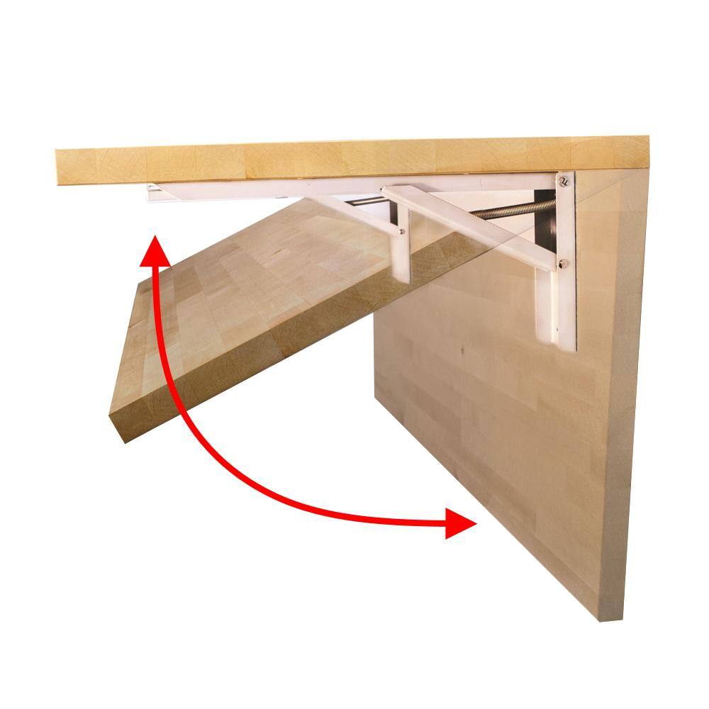 HARDWOOD REFLECTIONS The Quick Bench 4 ft. Folding Workbench UV Finish