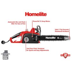 Homelite 16 in. 12 Amp Electric Chainsaw