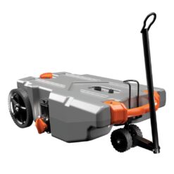 Camco Rhino 36-Gallon Portable RV Tote Tank - Features 2 Steerable No-Flat Front Wheels & Built-in Gate Valve