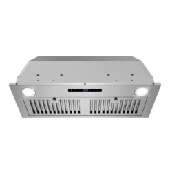 Cosmo 30 in. Lumin Collection Ducted Insert Range Hood, Touch Controls, LED Lights, Permanent Filters, Stainless Steel
