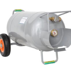 Flame King 40lb Horizontal & Vertical Empty Propane Cylinder with OPD & Wheels