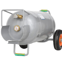 Flame King 40lb Horizontal & Vertical Empty Propane Cylinder with OPD & Wheels