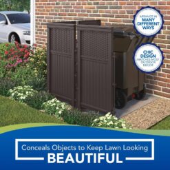 Suncast Wicker 44 in. Resin Screen Enclosure