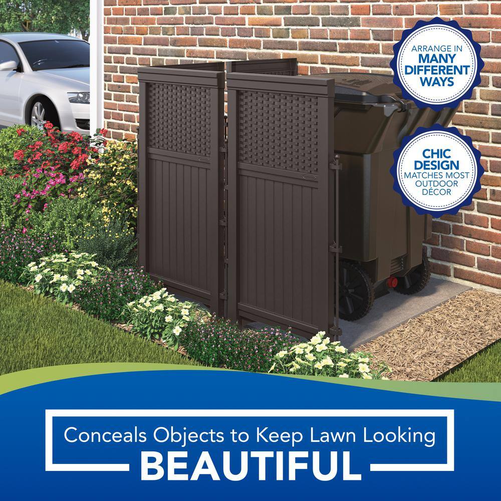 Suncast Wicker 44 in. Resin Screen Enclosure