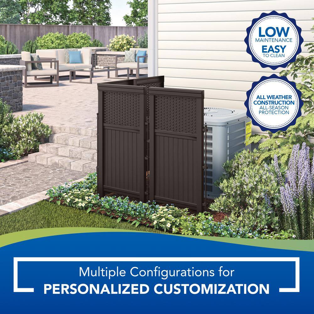 Suncast Wicker 44 in. Resin Screen Enclosure