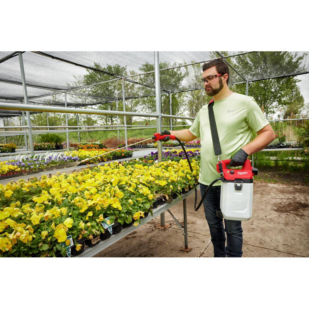 Milwaukee M12 12-Volt 1 Gal. Lithium-Ion Cordless Handheld Sprayer Kit with 2.0 Ah Battery, Charger, Extra 1 Gal. Tank