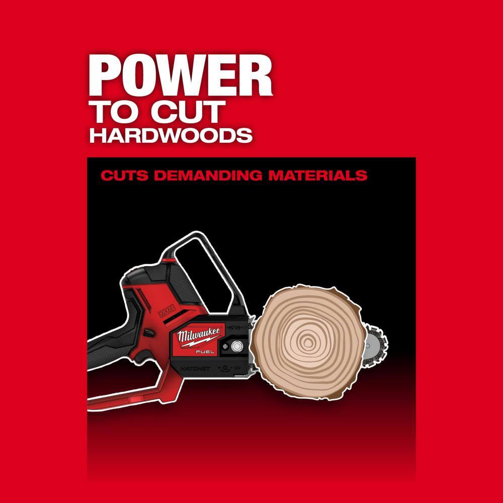 Milwaukee M18 FUEL 8 in. 18V Lithium-Ion Brushless HATCHET Pruning Saw Kit with 6Ah High Output Battery and Charger