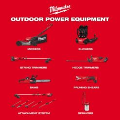 Milwaukee M18 FUEL 18V 10 in. Brushless Cordless Battery Powered Pole Saw with QUIK-LOK Attachment Capability & Extra Chain