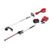 Milwaukee M18 FUEL 18V 16 in. Brushless Cordless QUIK-LOK String Trimmer 8.0 Ah FORGE Kit w/ Articulating Hedge Trimmer Attachment