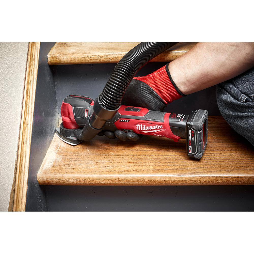 Milwaukee M12 FUEL 12V Lithium-Ion Cordless Oscillating Multi-Tool Kit w/ 4.0 Ah Battery, Charger, Accessories, Bag & Multi-Tool