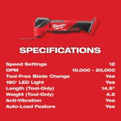 Milwaukee M18 FUEL 18-Volt Lithium-Ion Cordless Brushless Oscillating Multi-Tool Kit w/M18 FUEL SURGE Impact Driver