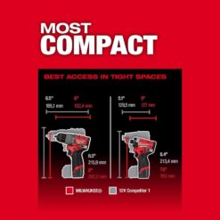 Milwaukee M12 FUEL 12-Volt Lithium-Ion Brushless Cordless Hammer Drill and Impact Driver Combo Kit with Compact Spot Blower