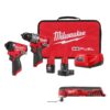 Milwaukee M12 FUEL 12-Volt Li-Ion Brushless Cordless Hammer Drill and Impact Driver Combo Kit (2-Tool) with M12 Multi-Tool