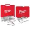 Milwaukee 3/8 in. and 1/4 in. Drive SAE/Metric Ratchet/Socket Mechanics Tool Set (81-Piece)