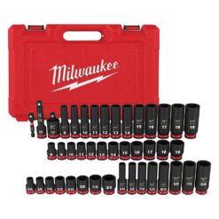 Milwaukee 3/8 in. Drive SAE/Metric Ratchet and Socket Mechanics Tool Set with 3/8 in. SAE/Metric Impact Socket Set (99-Piece)