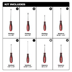 Milwaukee 1/2 in. Drive SAE/Metric Ratchet and Socket Mechanics Tool Set with Screwdriver Set (55-Piece)