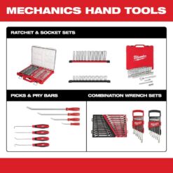 Milwaukee 1/4 in. Drive SAE/Metric Ratchet and Socket Mechanics Tool Set (25-Piece)