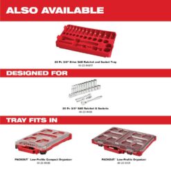 Milwaukee 3/8 in. Drive SAE Ratchet and Socket Mechanics Tool Set (28-Piece)
