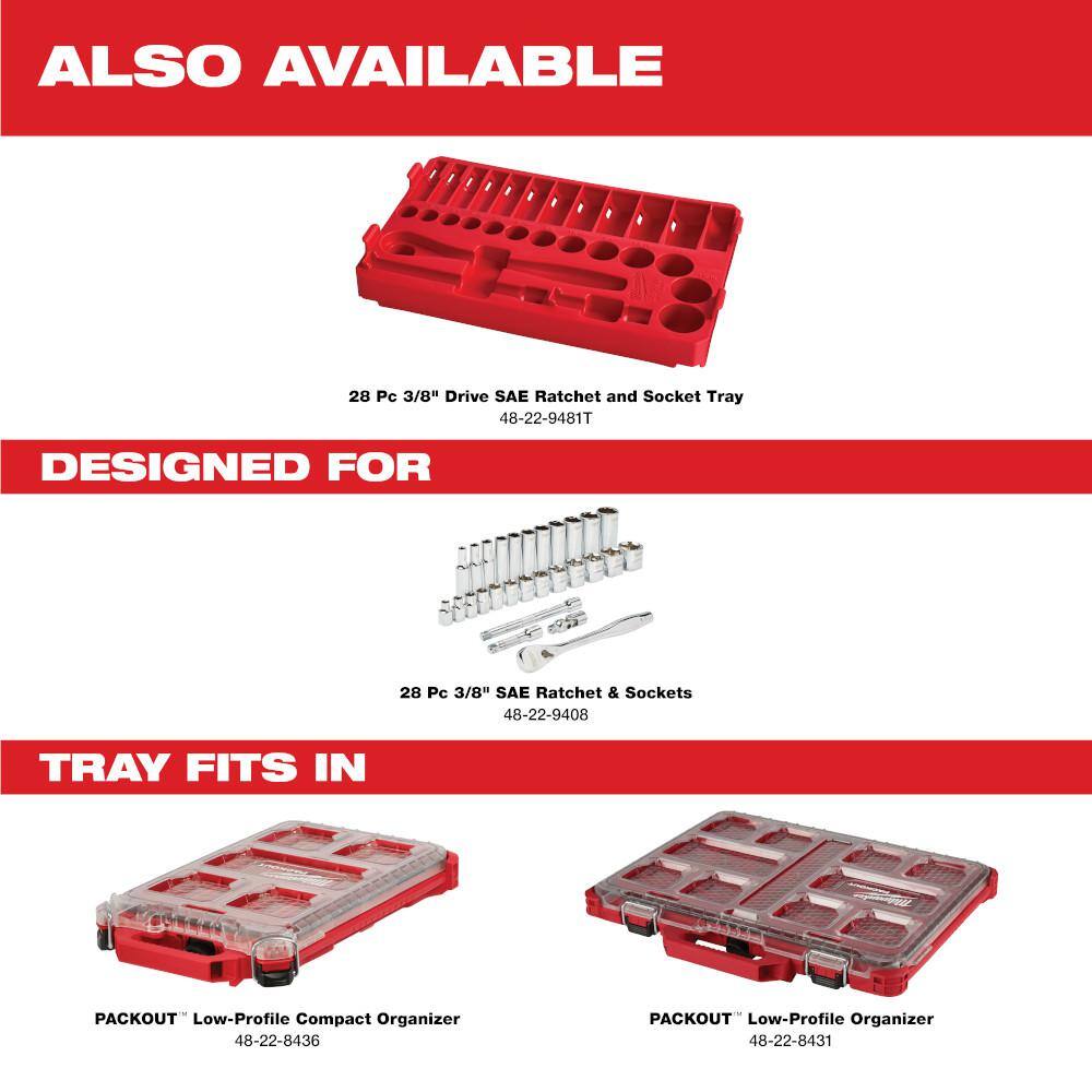 Milwaukee 3/8 in. Drive SAE Ratchet and Socket Mechanics Tool Set (28-Piece)