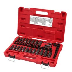 Milwaukee 3/8 in. Drive SAE/Metric Ratchet & Socket Tool Set with 3/8 in. Drive SAE/ Metric Impact Socket Set (103-Piece)