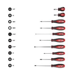 Milwaukee 3/8 in. Drive Metric Ratchet and Socket Mechanics Tool Set with Screwdriver Set (42-Piece)