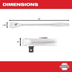Milwaukee 3/8 in. Drive Metric Ratchet and Socket Mechanics Tool Set with 3/8 in. Drive 12 in. Extended Ratchet (33-Piece)