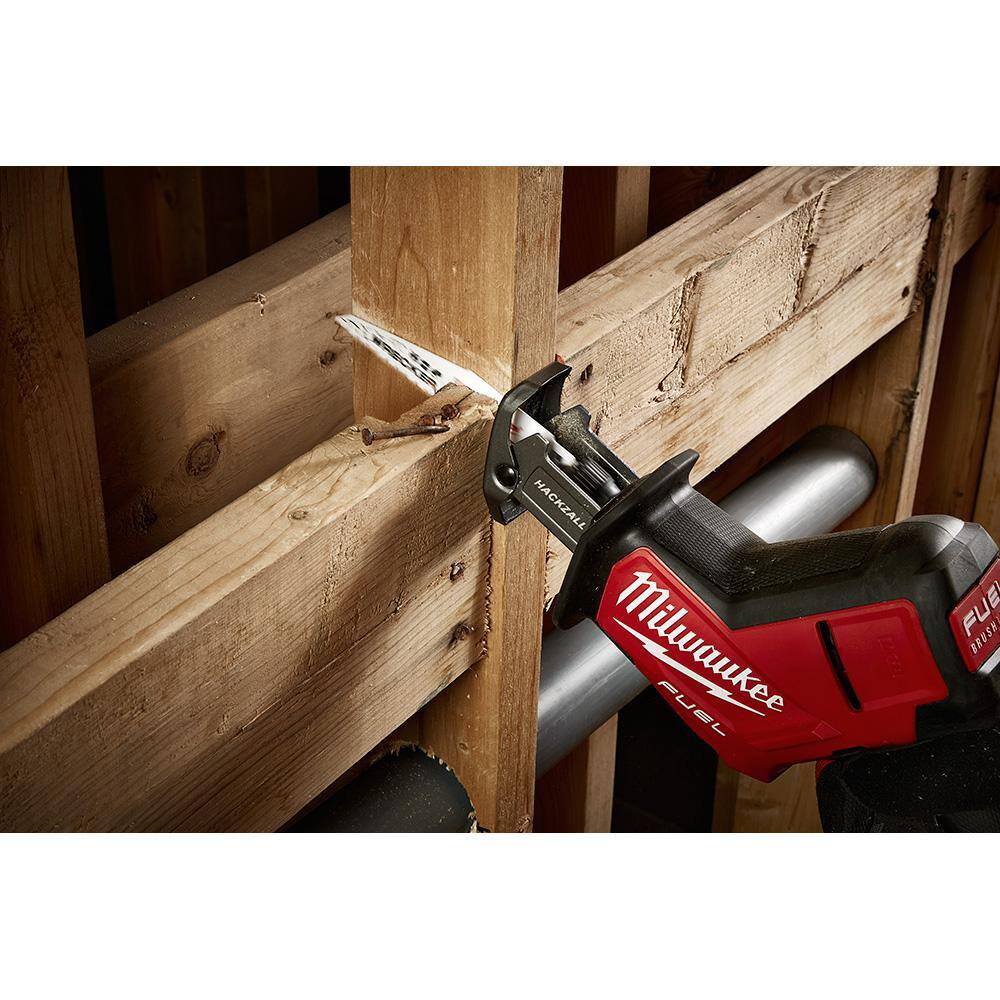Milwaukee M18 FUEL 18V Lithium-Ion Brushless Cordless HACKZALL Reciprocating Saw W/ M18 5.0 Ah Battery