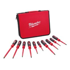 Milwaukee 48-22-2210 1000V Insulated Screwdriver Set with Case (10-Piece)
