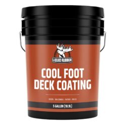 LIQUID RUBBER 5 Gal. Misty Gray, Liquid Rubber Cool Foot Deck Coating